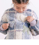 ハートリボンキラキラボアパッチもこもこチェックトレーナー(80~130cm)