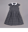 ボレロ+リボンタイ付きチェックワンピースセット(110~130cm)
