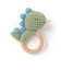 アイスクリームクマウサギアニマル恐竜かぎ編みモチーフ付き歯がためベビー