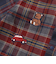 【お揃い】もこもこボア襟切り替えチェックシャツ(90~130cm)