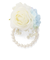 フラワーパール風ビーズコサージュ