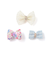 いろいろお花リボンヘアピン3点アソートベビー