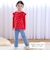 【スララク/防汚加工/オーガニックコットン】ときめきデザイン女の子長袖Tシャツ(80~130cm)