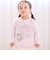 【スララク/防汚加工/オーガニックコットン】ときめきデザイン女の子長袖Tシャツ(80~130cm)