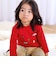 【スララク/防汚加工/オーガニックコットン】わくわくデザイン男の子長袖Tシャツ(80~130cm)