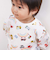 【スララク/防汚加工/オーガニックコットン】わくわくデザイン男の子長袖Tシャツ(80~130cm)