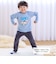 【スララク/防汚加工/オーガニックコットン】わくわくデザイン男の子長袖Tシャツ(80~130cm)