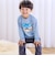 【スララク/防汚加工/オーガニックコットン】わくわくデザイン男の子長袖Tシャツ(80~130cm)
