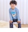 【スララク/防汚加工/オーガニックコットン】わくわくデザイン男の子長袖Tシャツ(80~130cm)