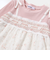 花柄キラッとストライプドッキングワンピース(80~130cm)
