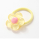 ぷっくりつるつるモチーフ花＆リボンヘアゴム2点セット