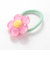 ぷっくりつるつるモチーフ花＆リボンヘアゴム2点セット