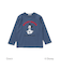 【Disney(ディズニー)】<ミッキーマウス>プリント天竺長袖Tシャツ(90~130cm)