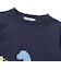 恐竜プリントヒレ付き天竺長袖Ｔシャツ(80~130cm)