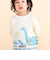 恐竜プリントヒレ付き天竺長袖Ｔシャツ(80~130cm)