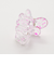 バタフライクリアヘアクリップ2個セット