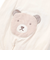 オーガニックコットンクマパッチ半袖2WAYオール(50~75cm)