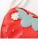 お花レース付きハート型イチゴポシェット