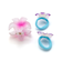 ハイビスカスヘアクリップ＋ヘアゴム3点セット
