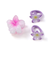 ハイビスカスヘアクリップ＋ヘアゴム3点セット