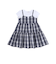 【店舗限定】マドラスチェックドッキングワンピース(95～150cm)