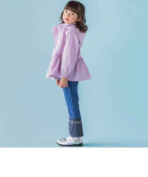店舗限定】タフタメッシュフリルジャケット(95～150cm)｜ベベ