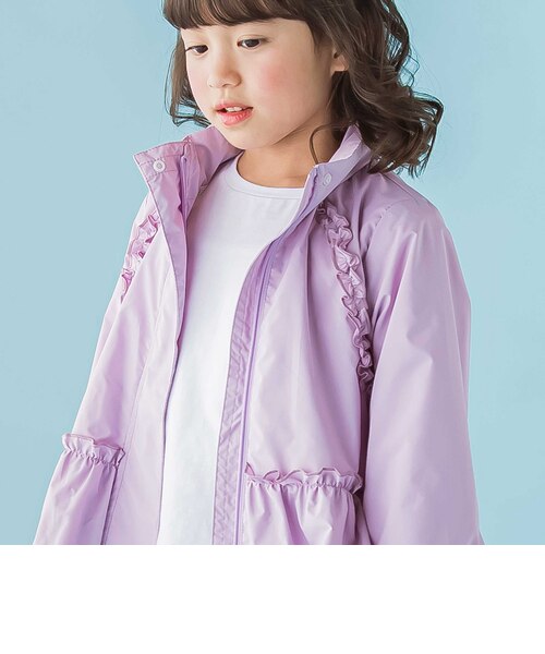 店舗限定】タフタメッシュフリルジャケット(95～150cm)｜ベベ