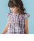 【店舗限定】チェックブラウス＋ショートパンツセットアップ(95～150cm)