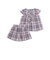 【店舗限定】チェックブラウス＋ショートパンツセットアップ(95～150cm)
