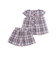 【店舗限定】チェックブラウス＋ショートパンツセットアップ(95～150cm)