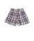 【店舗限定】チェックブラウス＋ショートパンツセットアップ(95～150cm)
