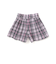 【店舗限定】チェックブラウス＋ショートパンツセットアップ(95～150cm)