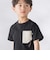 格子タフタポケット付きコードTシャツ(95~160cm)