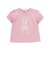 【お揃い】モチーフパッチ刺しゅうリボンスリーブ半袖Tシャツ(80~130cm)