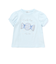 【お揃い】モチーフパッチ刺しゅうリボンスリーブ半袖Tシャツ(80~130cm)