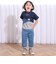 宇宙&海モチーフ切り替え天竺Tシャツ(80~130cm)