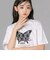 レースバタフライ・スパークルTシャツ(130~160cm)