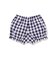 【お揃い】ギンガムチェック花柄刺しゅうワンピース＋ブルマ2点セットベビー(70~90cm)