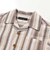【お揃い】リネン調マルチストライプオープンカラー半袖シャツ(80~100cm)