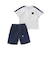 【店舗限定】チェック切り替えトップス＋ショートパンツセットアップ(95～150cm)