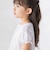 【店舗限定】レースタックフレア天竺半袖Tシャツ(95～150cm)