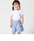 リネン調キャンバスポケットフリルショートパンツ(90~160cm)