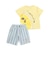 フルーツ昆虫プリント半袖Tシャツ+パンツセットアップ(80~130cm)