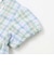 【お揃い】リボン付きマドラスチェックカバーオールベビー(70~80cm)