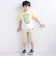 はらぺこ恐竜ラグラン半袖Tシャツ(80~130cm)