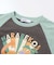 はらぺこ恐竜ラグラン半袖Tシャツ(80~130cm)