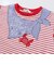 【マリンシリーズ】セーラーカラーパッチボーダーTシャツ(80~130cm)
