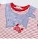 【マリンシリーズ】セーラーカラーパッチボーダーTシャツ(80~130cm)