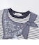 【マリンシリーズ】セーラーカラーパッチボーダーTシャツ(80~130cm)