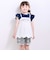 【お揃い】裾レースストライプ&チェック柄ショートパンツ(90~130cm)